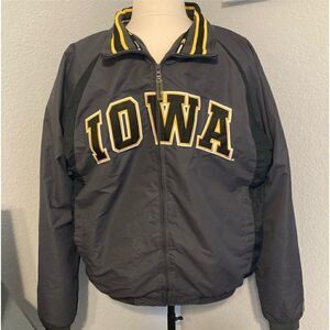 Iowa Hawkeyes Coat Colosseum Jacket Fleece lined Mens XL‎ tailgate Bomber